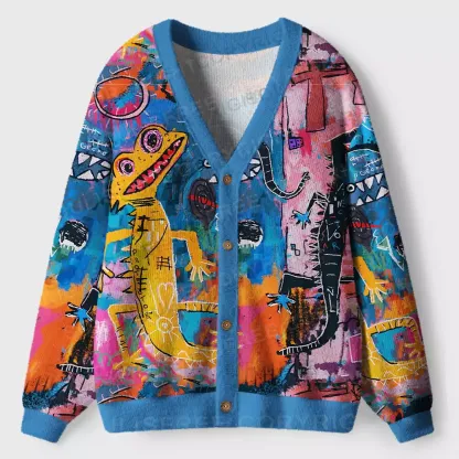 Colorful Creature Ugly Cardigan Sweaters