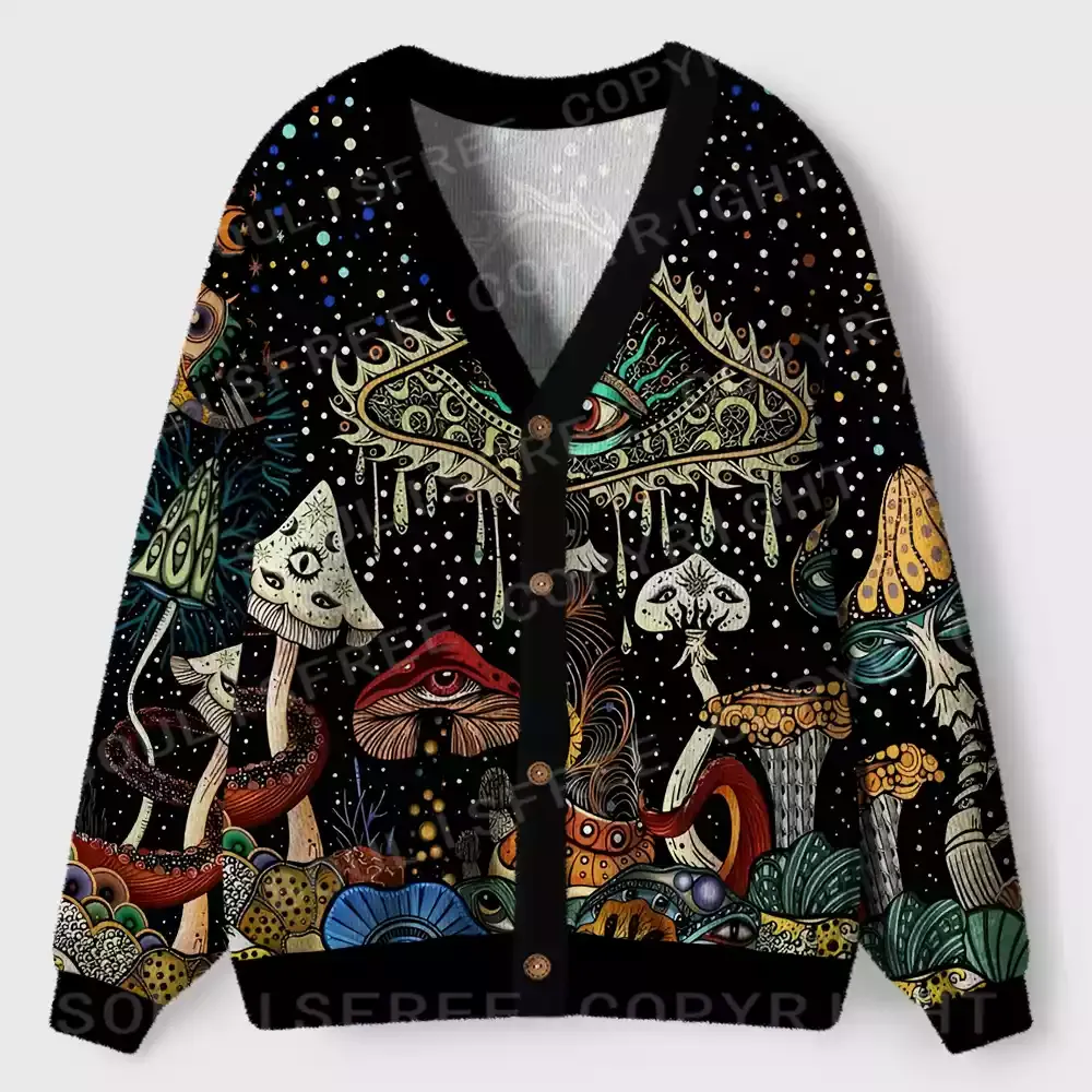 Designed The Eyes of Nature Ugly Cardigan Sweaters
