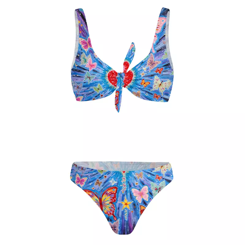 Soulisfree Stellar Wings Wave Glitch Bow Bikini
