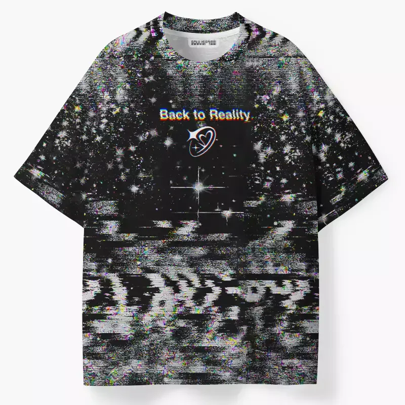 Soulisfree Back To Reality Glitch ECO‑PERF Graphic Tee
