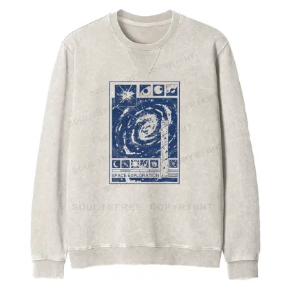 Space Exploration Fit Washed Sweatshirt