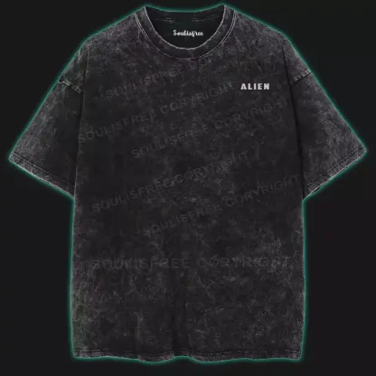 Da Vinci Alien Washed T-shirt