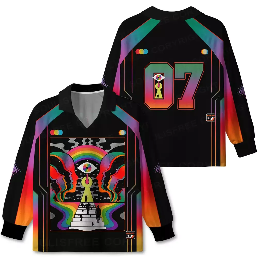 Designed Step Into the Mind Long Sleeve Polo Jersey