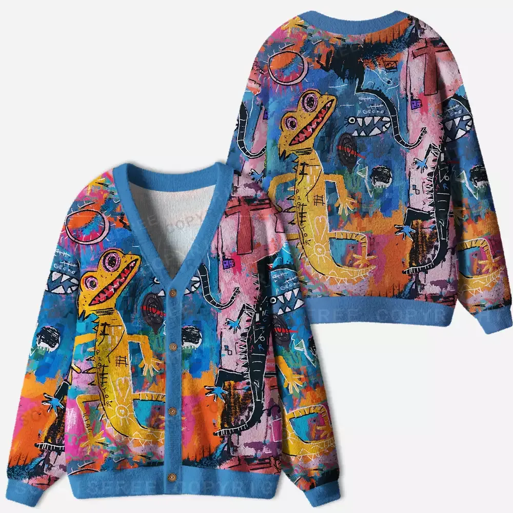 Colorful Creature Ugly Cardigan Sweaters