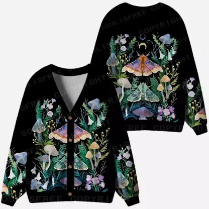 Fungal Moth Grove Ugly Cardigan Sweaters