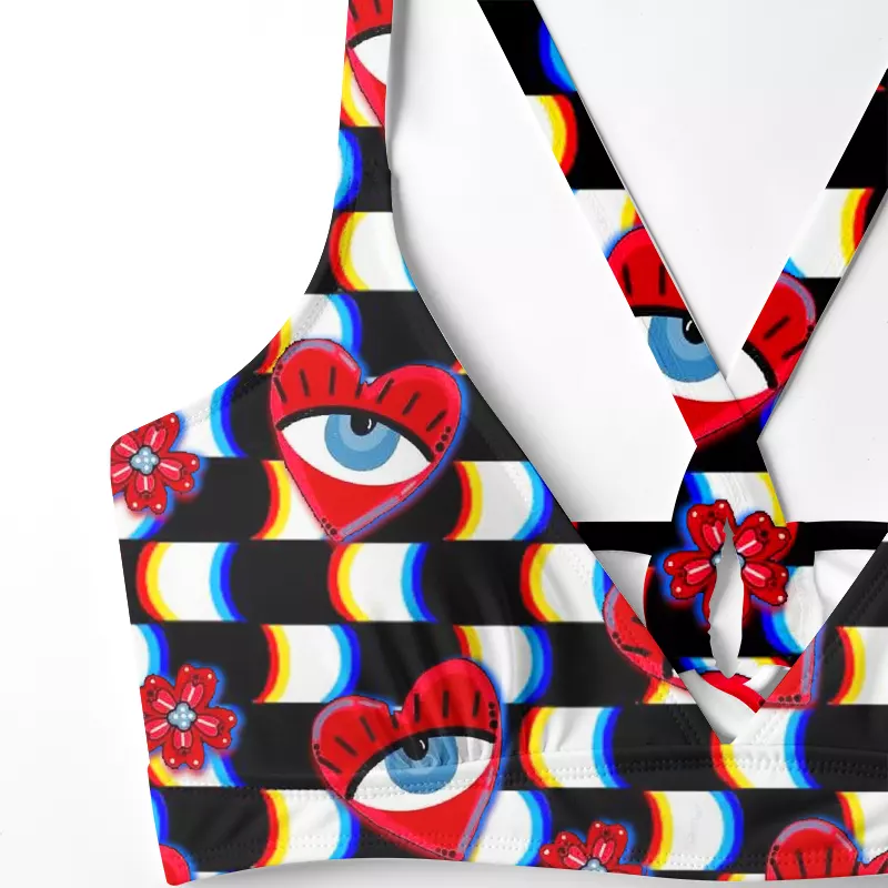 Soulisfree Heart Vision Cowl  Glitch Cross Bikini