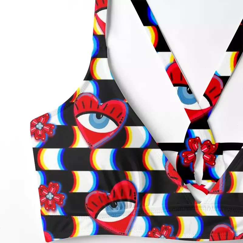 Soulisfree Heart Vision Cowl  Glitch Cross Bikini