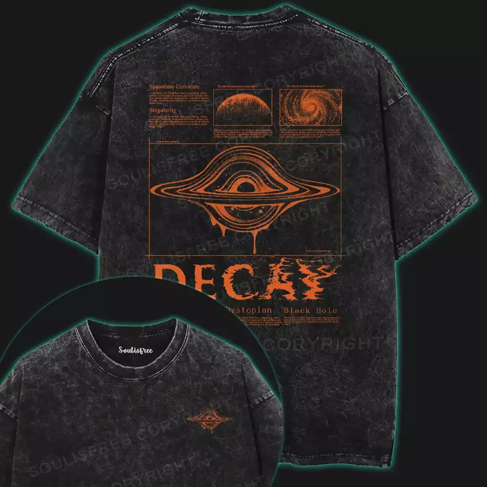 The Universe is Dying Washed Space T-shirt