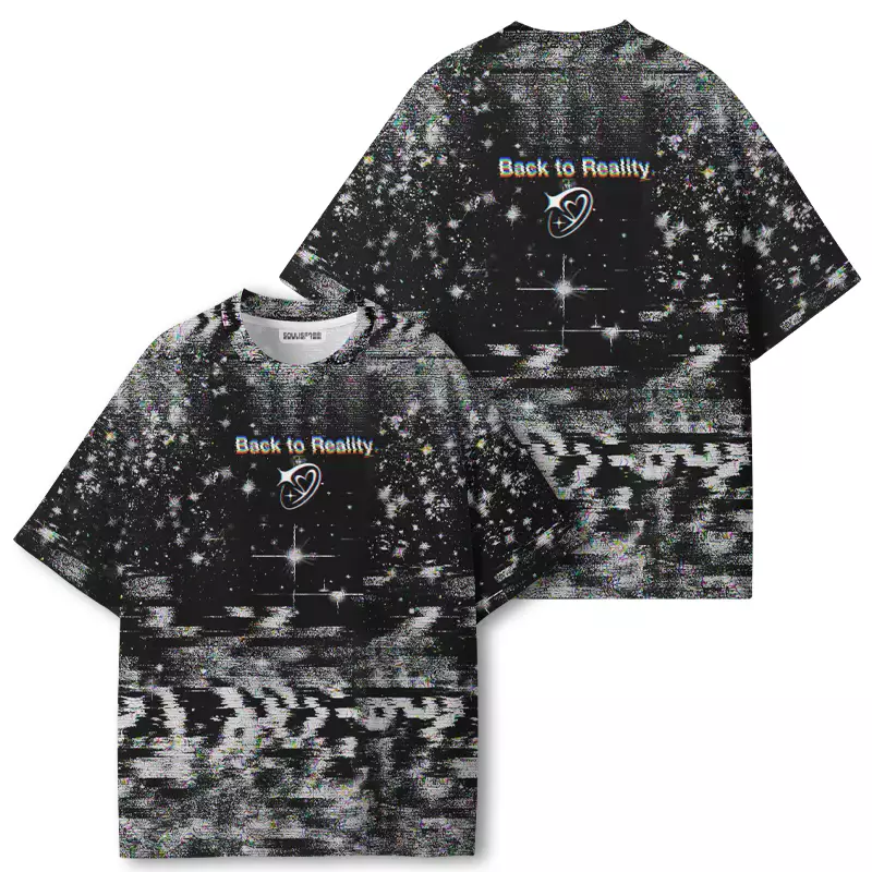 Soulisfree Back To Reality Glitch ECO‑PERF Graphic Tee