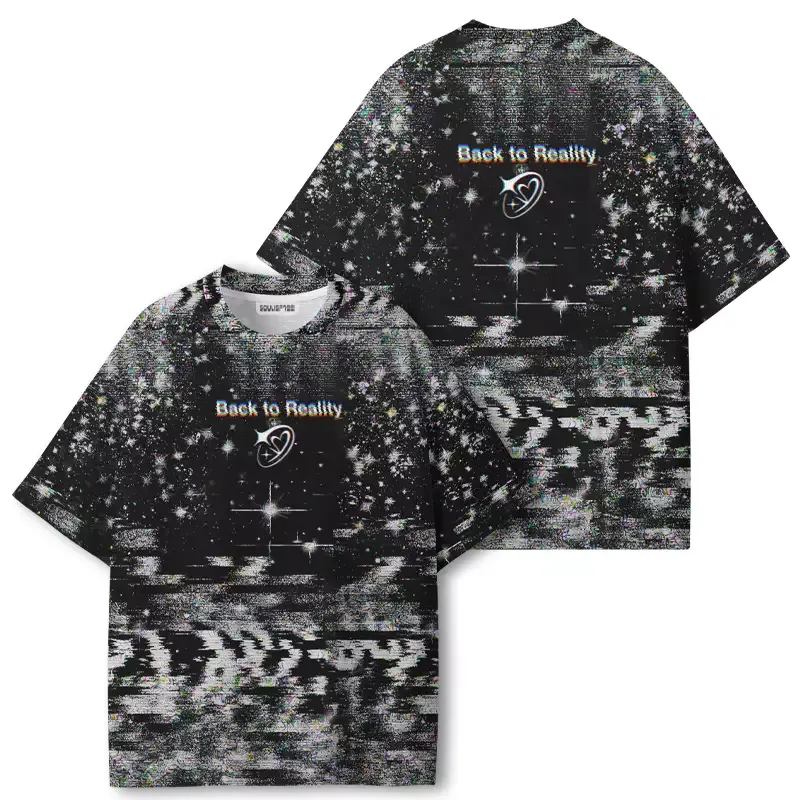 Soulisfree Back To Reality Glitch ECO‑PERF Graphic Tee