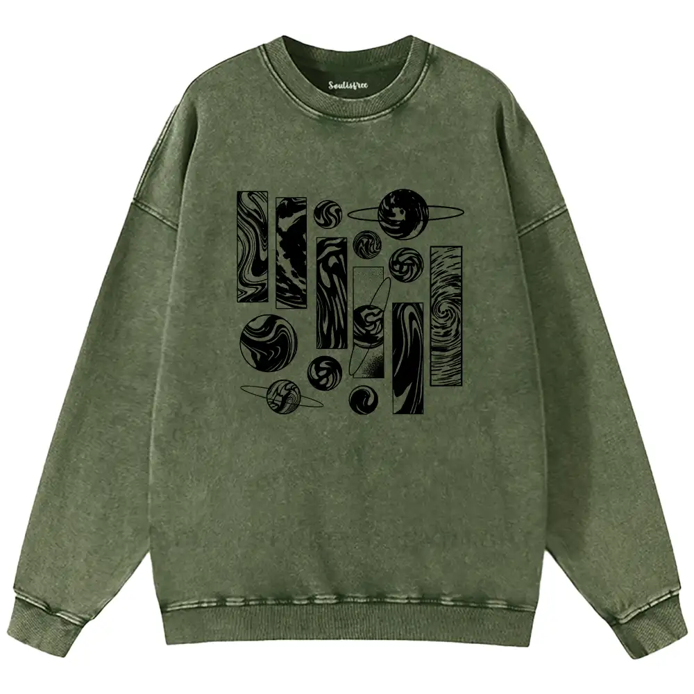 Galaxy Washed Sweatshirts