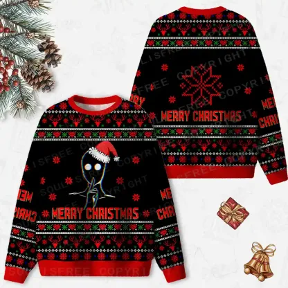 Reminder Of Strangers Ugly Christmas Knit Sweatshirt
