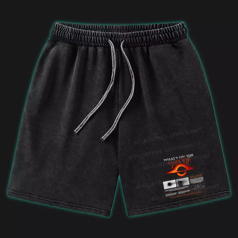 What's On The Other Sider Washed Shorts