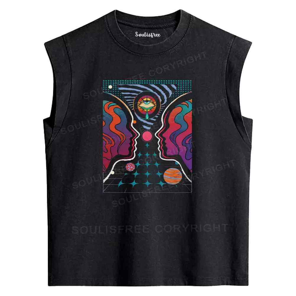 Look Within Washed Tank Tops