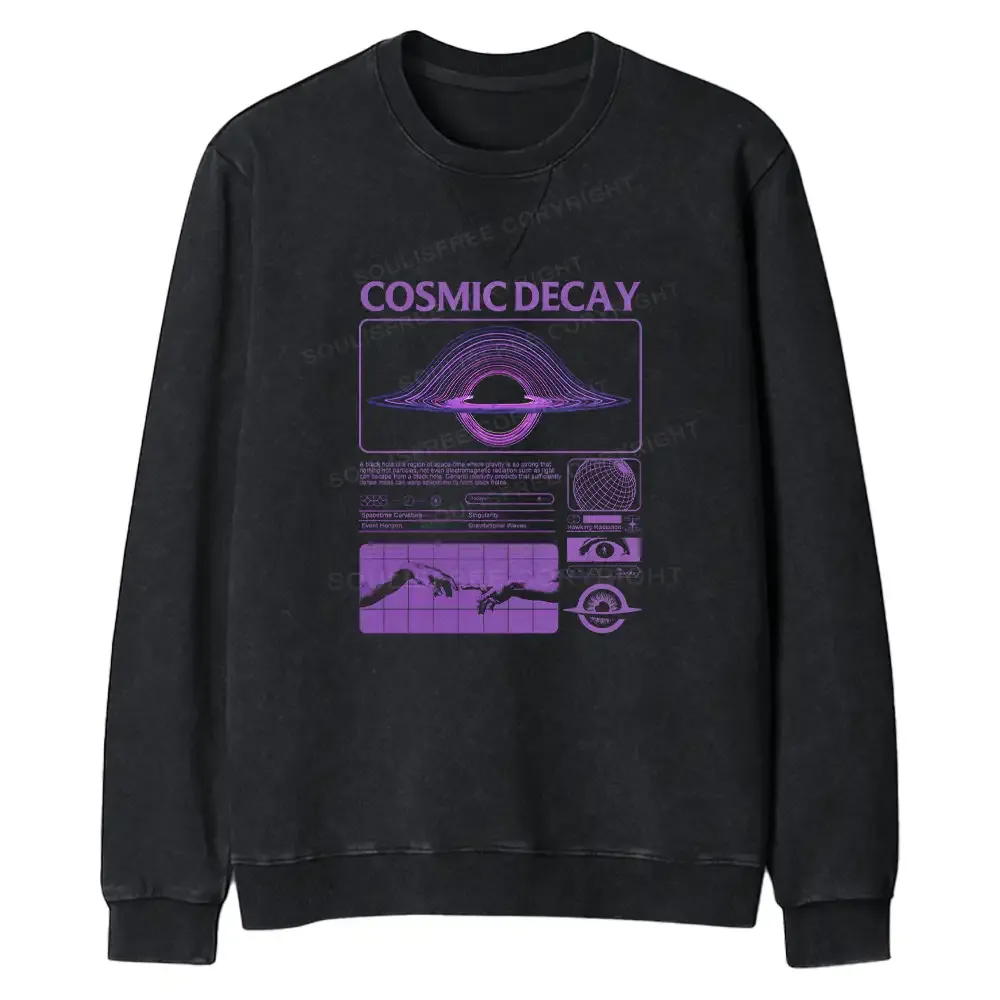 Designed The Eternal Disappearance Regular Fit Washed Sweatshirt