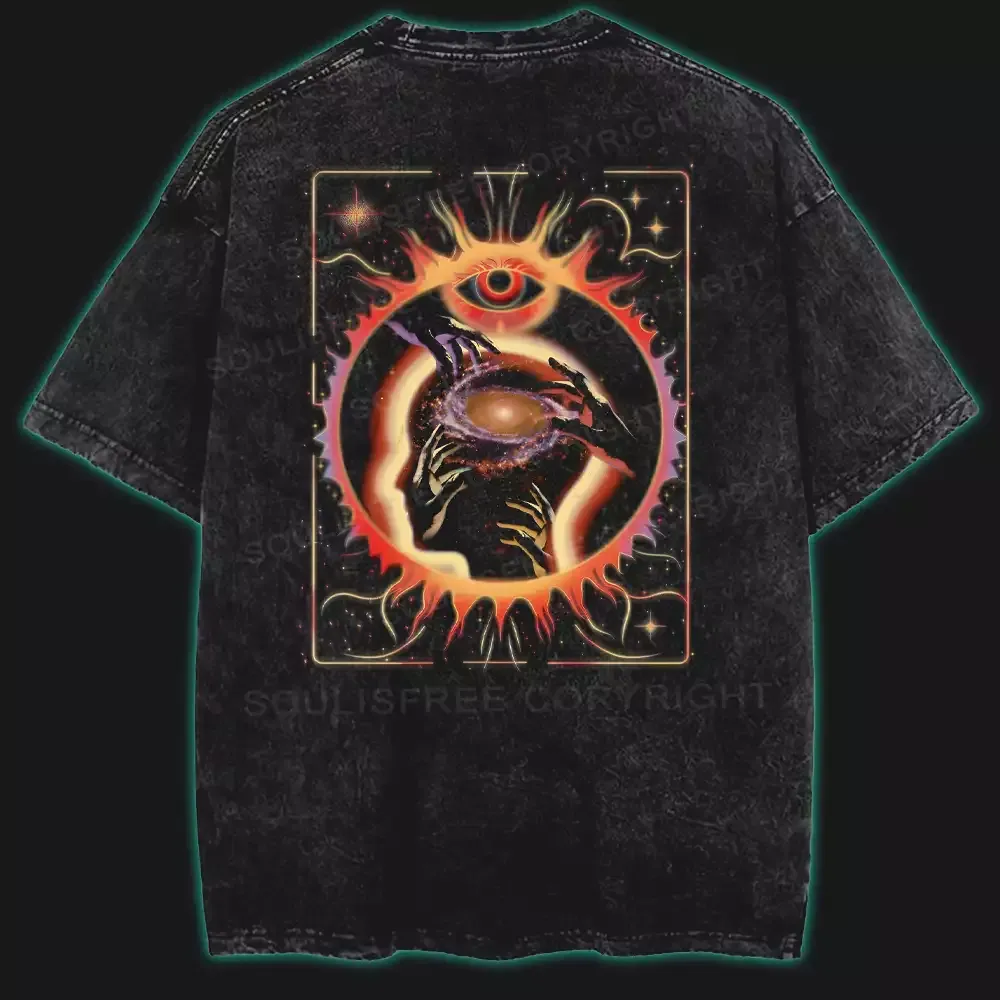 Designed Chaos Mind of the Universe Washed Space T-shirt