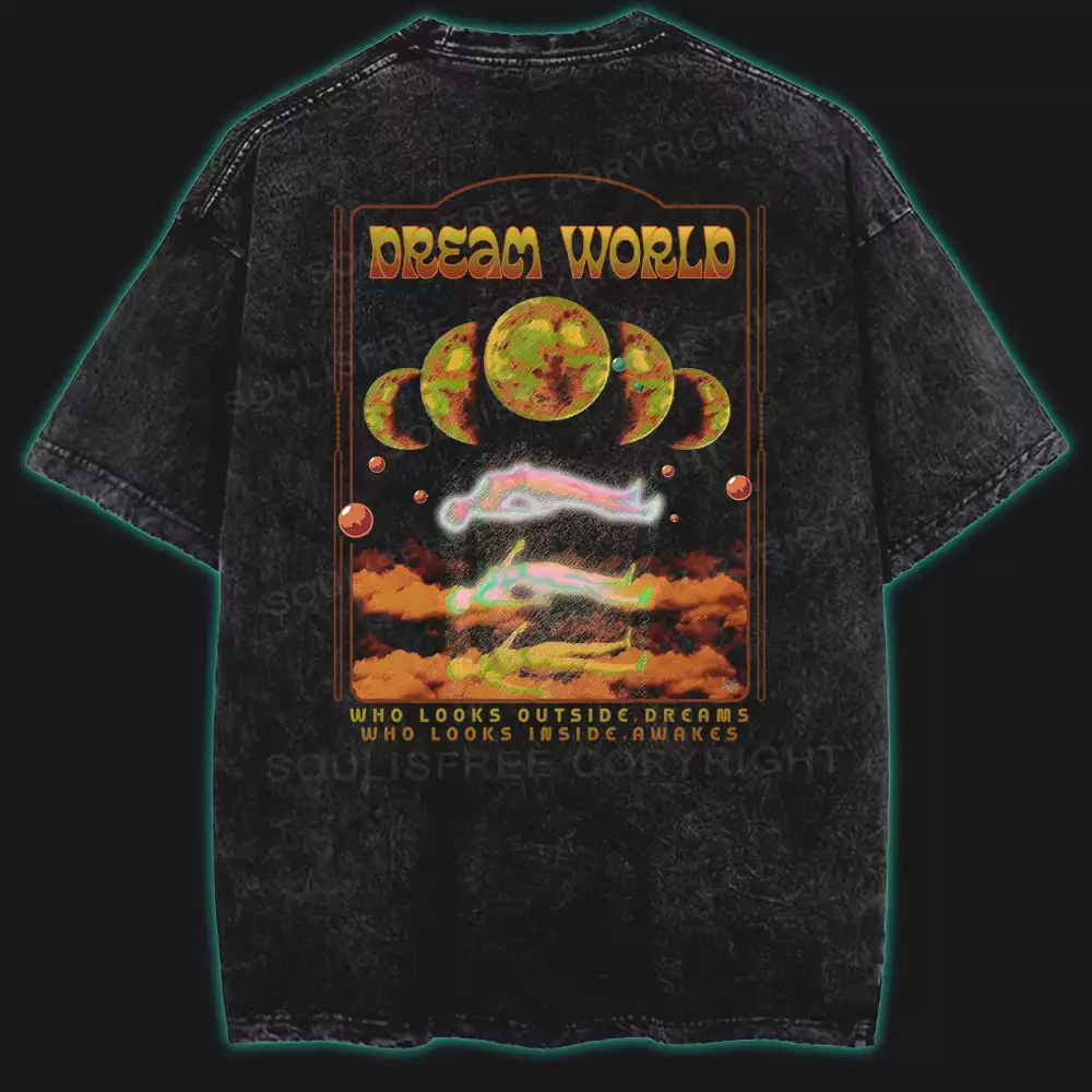Dream World Washed Space T-shirt