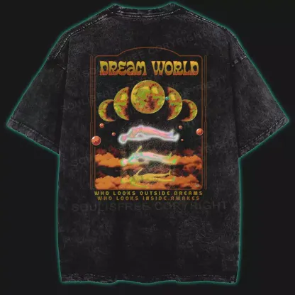 Dream World Washed Space T-shirt
