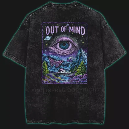 Out of Mind, Into the Cosmos Washed Space T-shirt