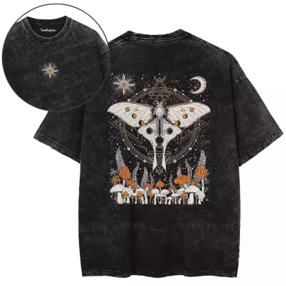 Stellar Moth Mushroom Washed T-shirt