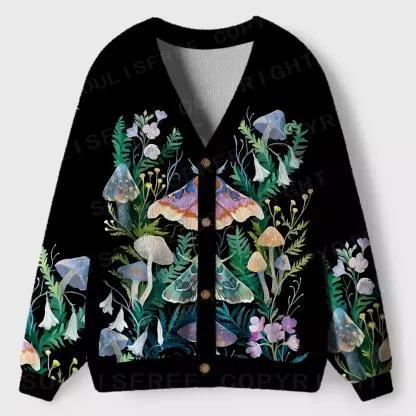 Fungal Moth Grove Ugly Cardigan Sweaters