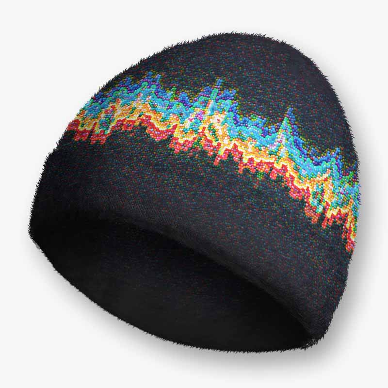 Soulisfree Energy Signal Fuzzy Beanie