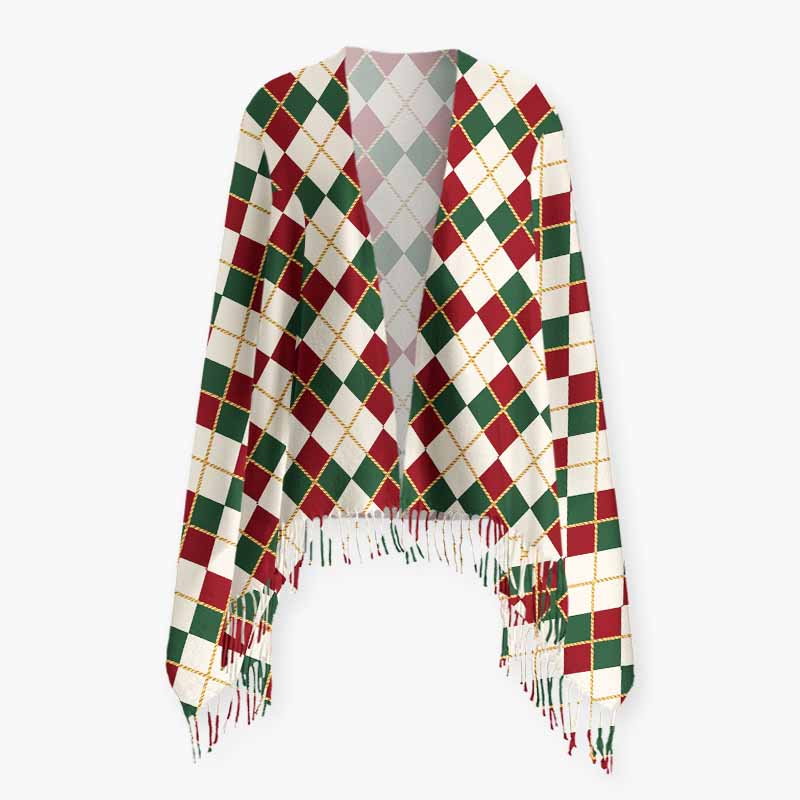 Soulisfree The Timeless Spirit Of Christmas Fuzzy Fringed Scarf