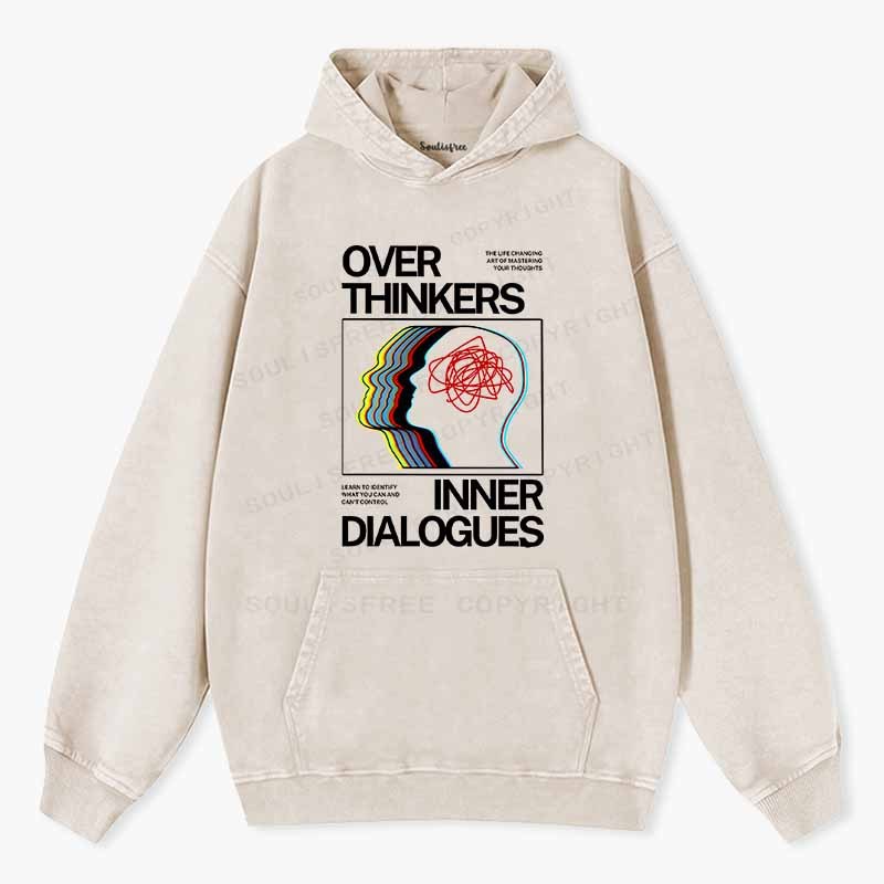 Soulisfree Cognitive Flux Echo Neural Loop Aesthetic Washed Hoodie