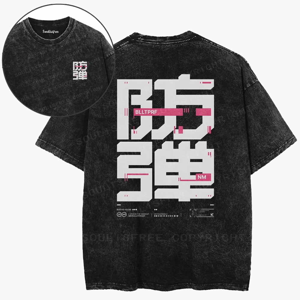 Soulisfree  Digital Fortress Washed Tee