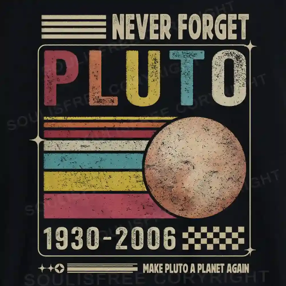 Never Forget Pluto Off Shoulder Top