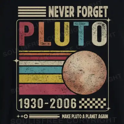 Never Forget Pluto Off Shoulder Top