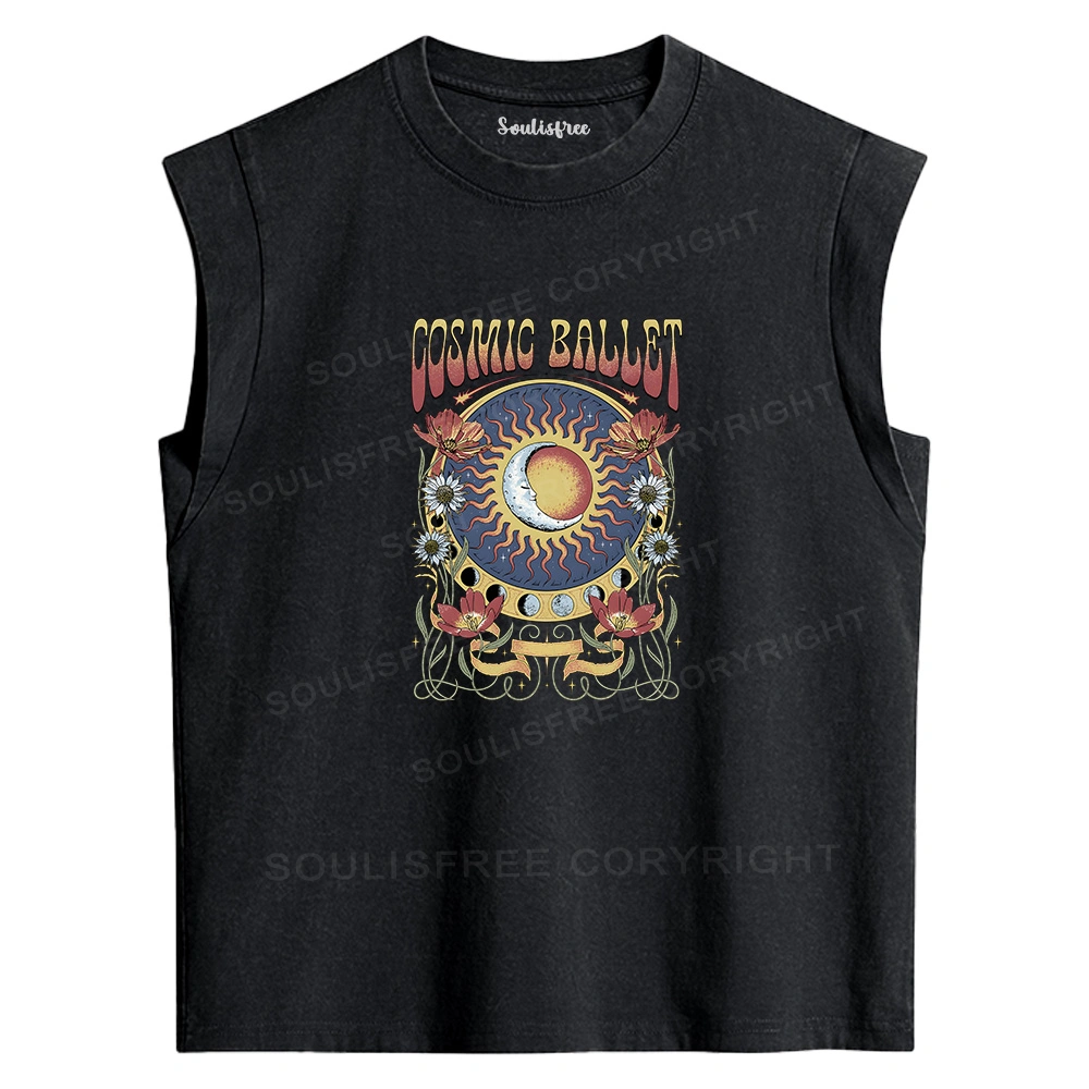Psychedelic Ballet Washed Tank Tops