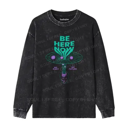 Here Now Washed Long Sleeve Shirt