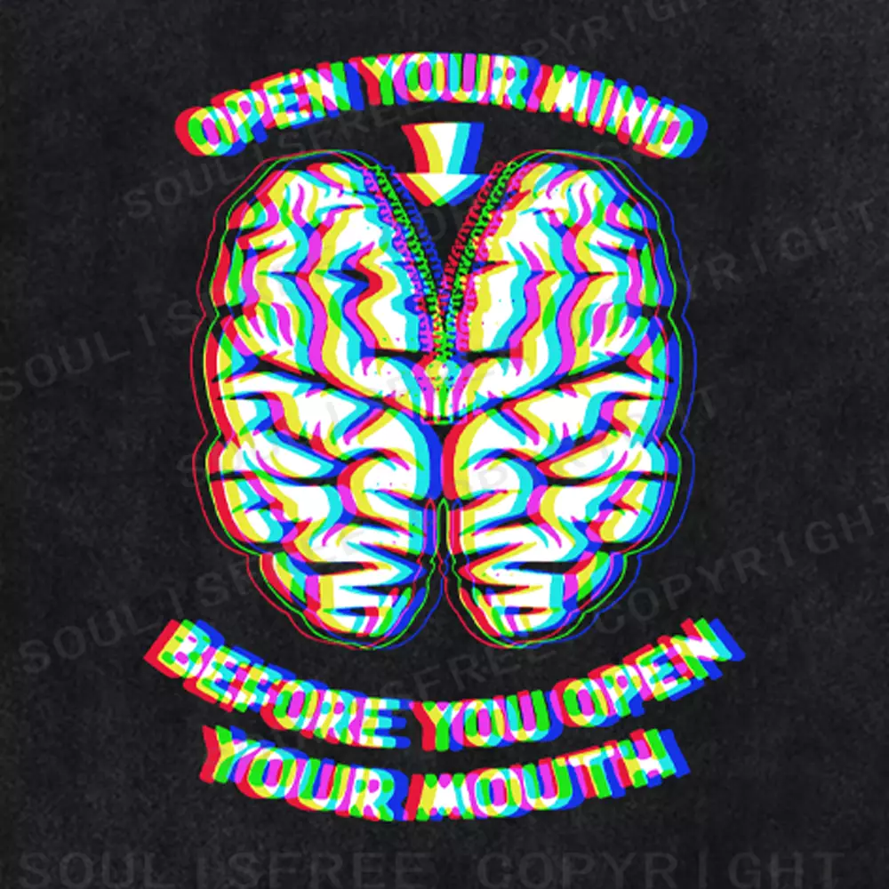 Soulisfree Neon Thoughts, Careful Words Washed Tee