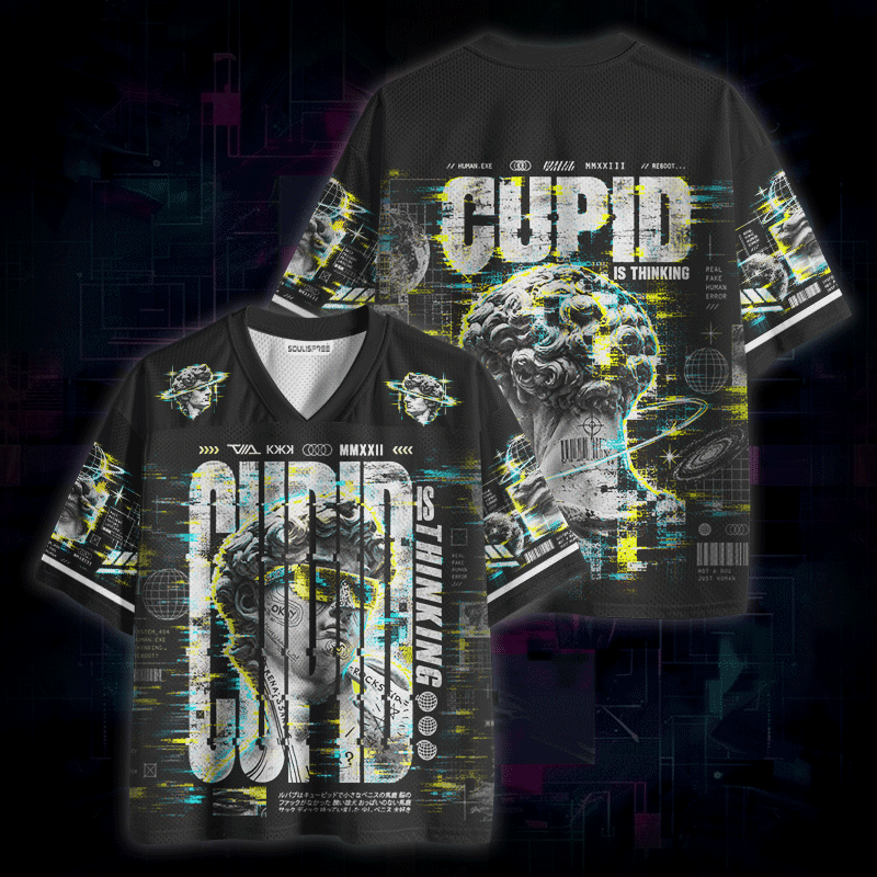 Soulisfree CUPID IS THINKING Mesh Jersey