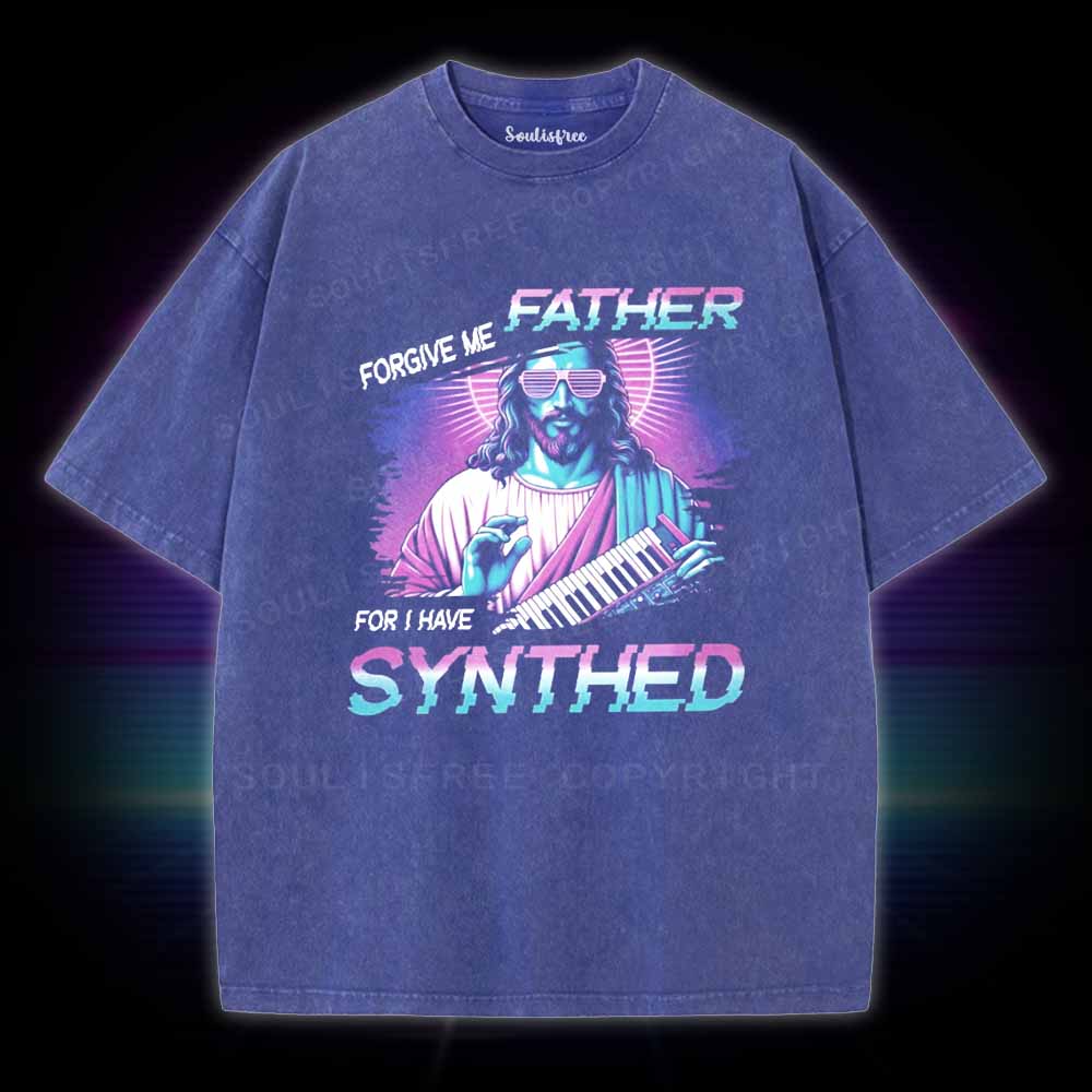 Soulisfree Vaporwave Synthesizer Jesus Washed Tee