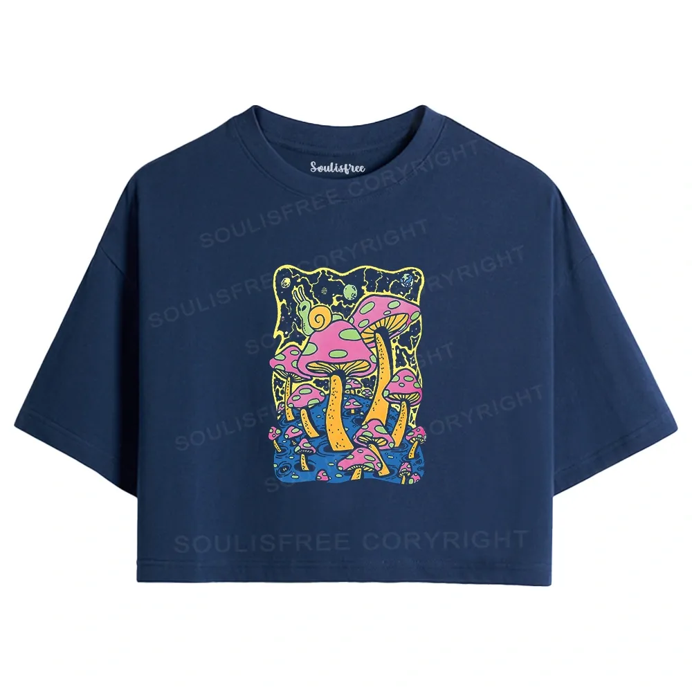 Mushroom World Crop Top