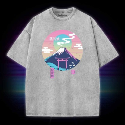 Soulisfree Fuji Wave Washed Tee