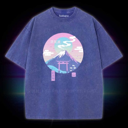 Soulisfree Fuji Wave Washed Tee