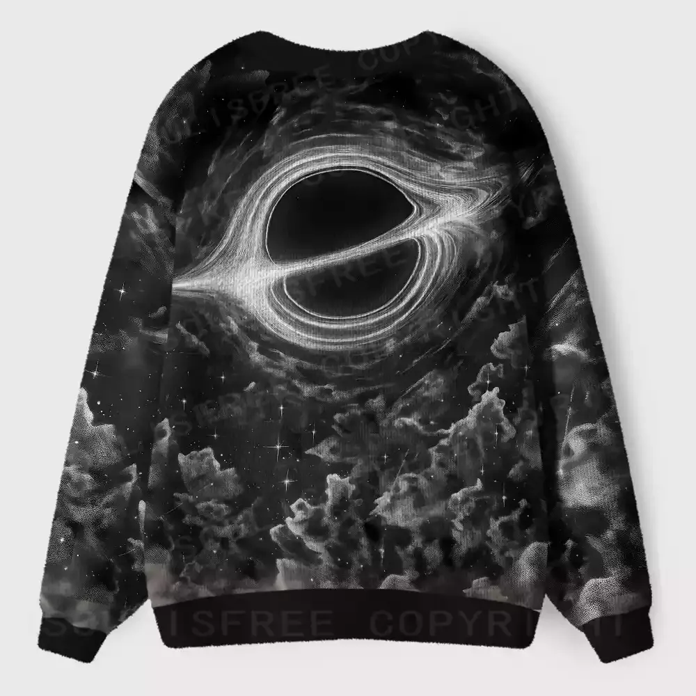 Black Hole Nebula Ugly Cardigan Sweaters 