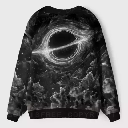 Black Hole Nebula Ugly Cardigan Sweaters 