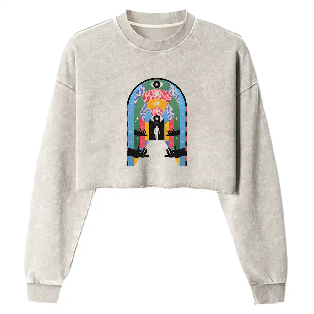 A Warm Welcome Washed Cropped Sweatshirt