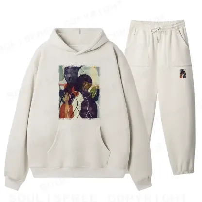 The Sea Of People Rises And Falls Fleece Hoodie Set