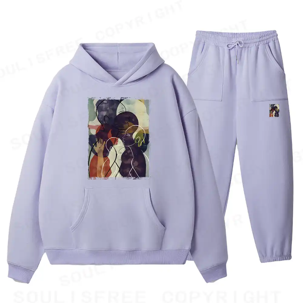 The Sea Of People Rises And Falls Fleece Hoodie Set