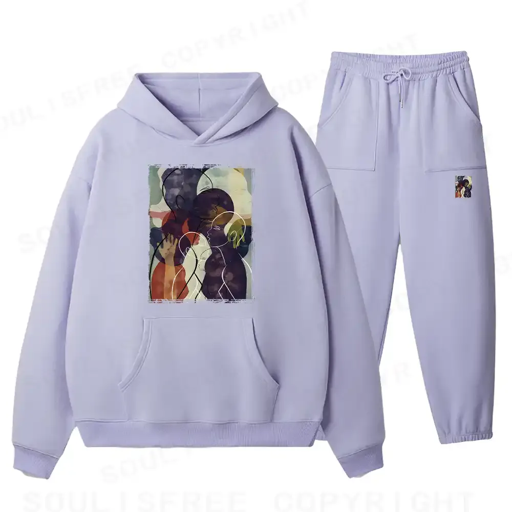 The Sea Of People Rises And Falls Fleece Hoodie Set