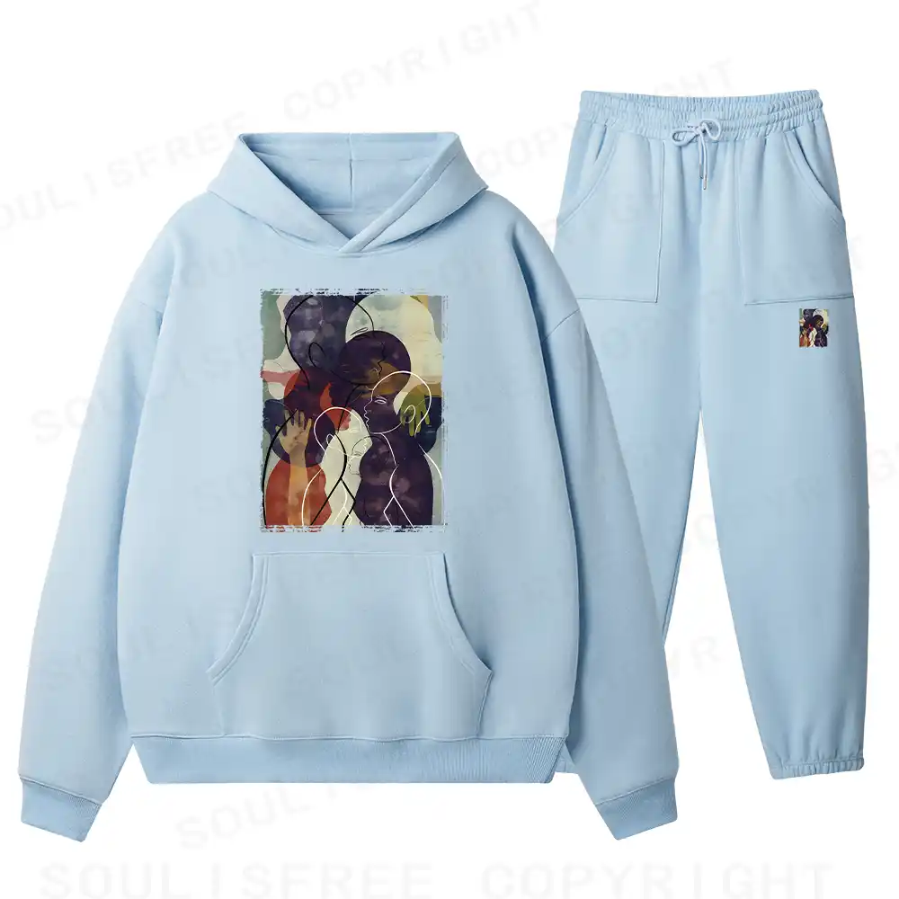 The Sea Of People Rises And Falls Fleece Hoodie Set