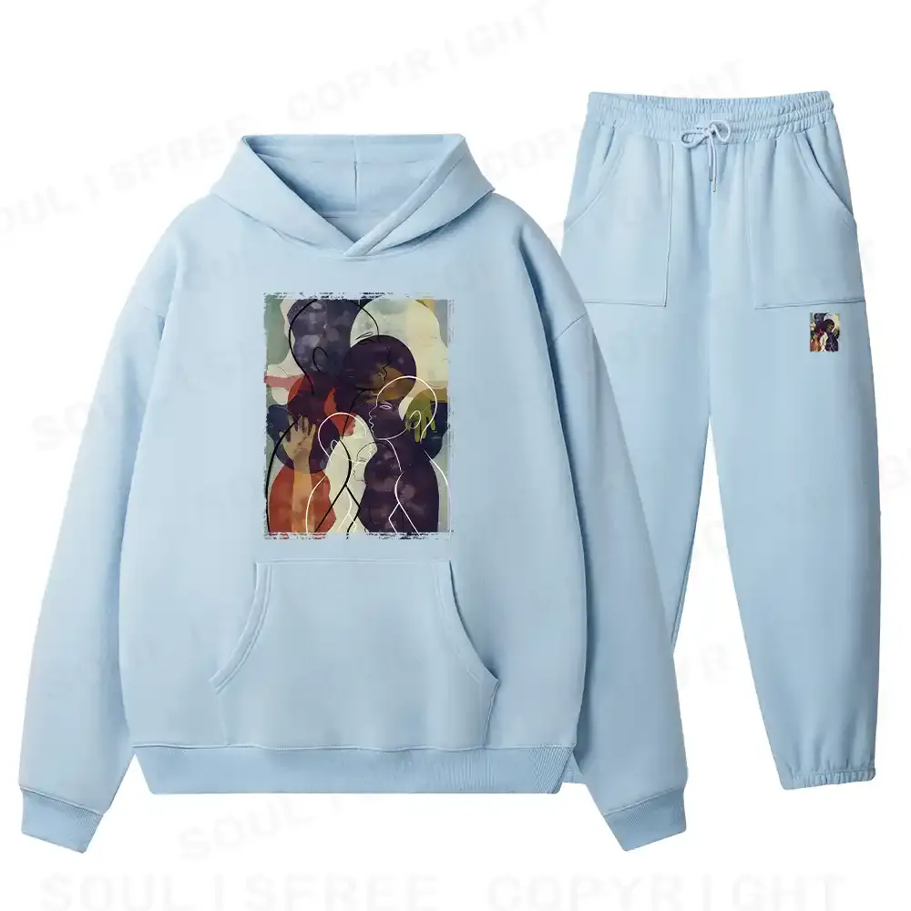 The Sea Of People Rises And Falls Fleece Hoodie Set