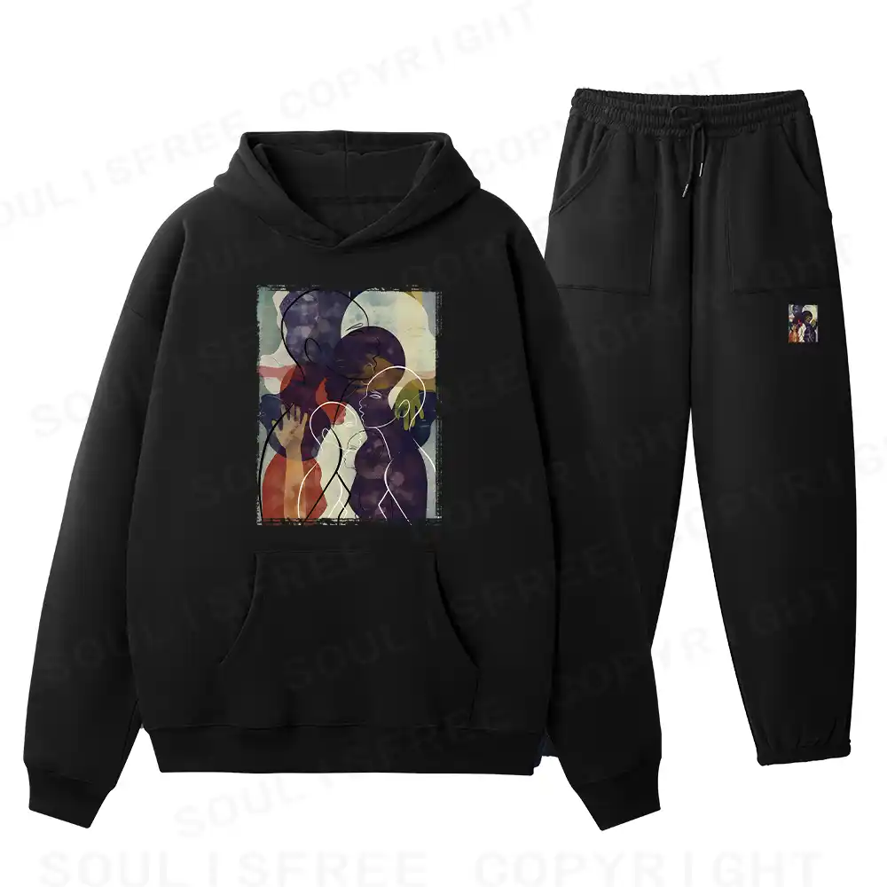 The Sea Of People Rises And Falls Fleece Hoodie Set