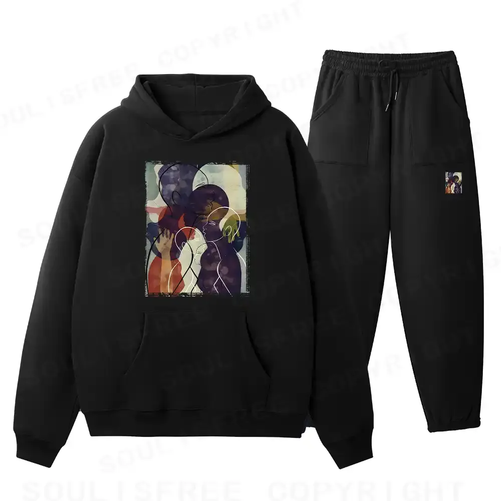 The Sea Of People Rises And Falls Fleece Hoodie Set