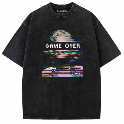 Soulisfree Game Over Marilyn Washed Tee